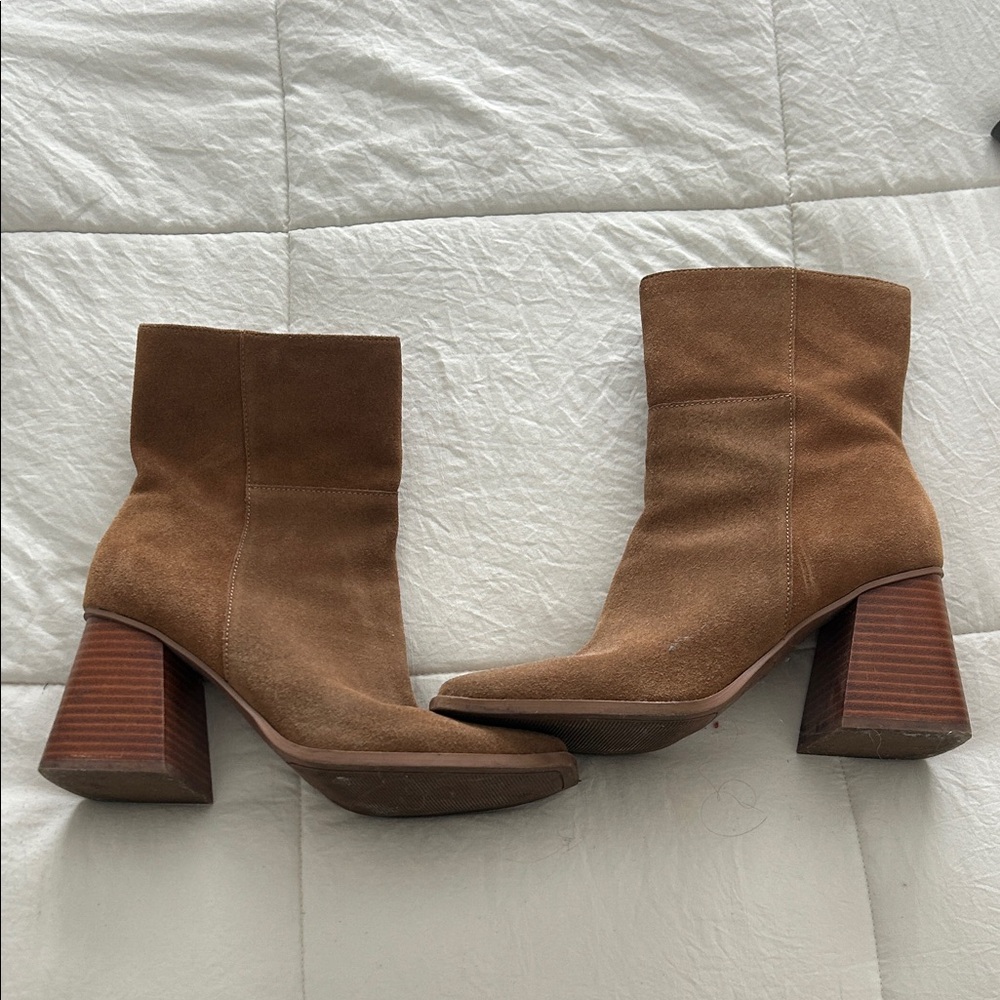 Crown Vintage Brown Suede Ankle Boots